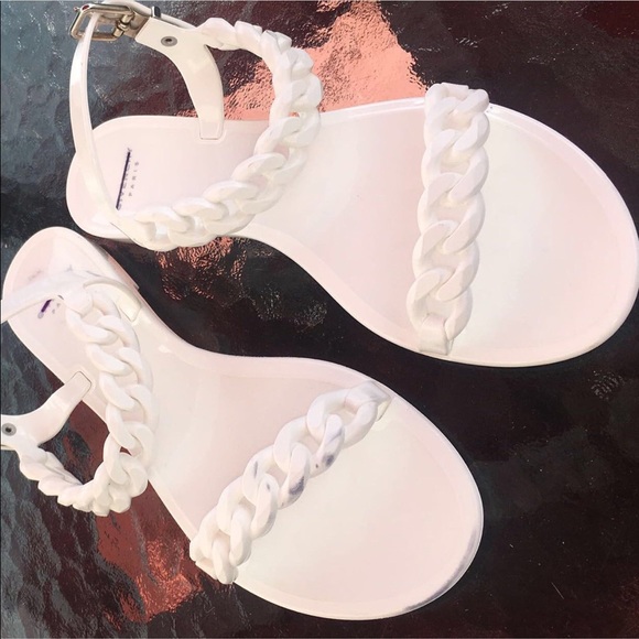 givenchy chain link jelly sandals